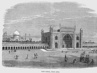 Taj Mahal, in der Nähe von Agra (Gravur)