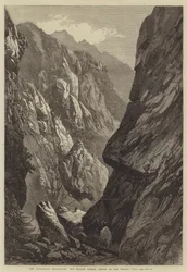 Die abessinische Expedition, der mittlere Sooroo-Durchgang im Senafe-Pass