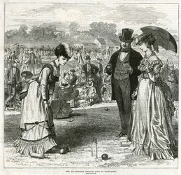 Der All-England Croquet Club in Wimbledon