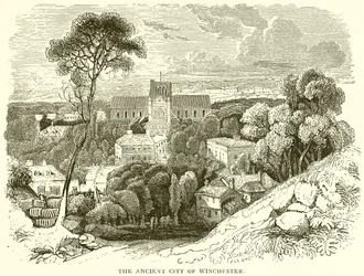 Die alte Stadt Winchester