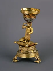 Der Affensalz, präsentiert dem New College, Oxford von Erzbischof Warham im Jahr 1516, ca. 1450-1500