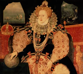 Das Armada-Porträt von Königin Elisabeth I., um 1590