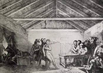 Die Verhaftung der Cato-Street-Verschwörer am 23. Februar 1820