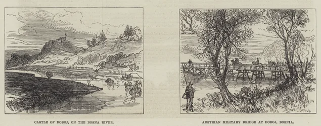 Die Österreicher in Bosnien (Gravur)
