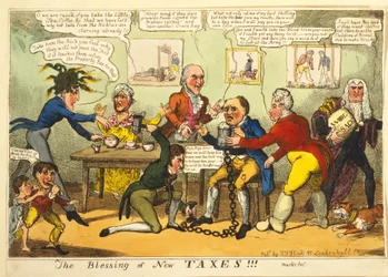 Der Segen neuer Steuern!!!, ca. 1819