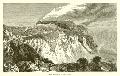 Die Verbrennung von Magdala