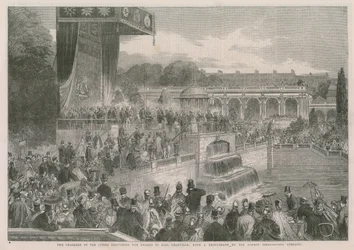 Der Vorsitzende der Jurys überreicht die Auszeichnungen an Earl Granville