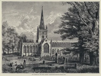 Die Kirche der Heiligen Dreifaltigkeit, Stratford-upon-Avon, Nordseite