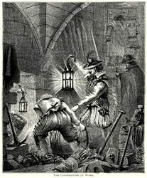 Die Verschwörer bei der Arbeit (Gravur)