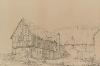 The Court Lodge in East Farleigh, nahe Maidstone, ca. 1874 (Bleistift)