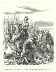 Die Krone von Richard III. gefunden auf dem Bosworth-Feld