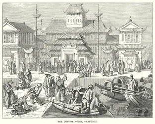 Das Zollhaus, Shanghai (Gravur)