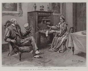 Die despotische Dame (Gravur)