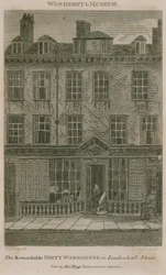 Das schmutzige Lagerhaus, Residenz in der Leadenhall Street, London, von Nicholas Bentley, auch bekannt als Dirty Dick