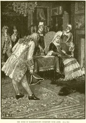 Das Treffen des Herzogs von Marlborough mit Anne