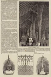 Die Kirche des Earl of Shrewsbury in Cheadle (Gravur)