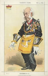 Der Earl of Zetland, Der Hochwürdigste Großmeister, 4. Dezember 1869, Vanity Fair Karikatur