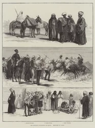 Die englische Besetzung Ägyptens, Skizzen in Kairo (Stich)