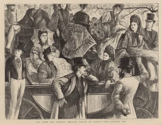 Das Eton und Harrow Cricket-Match bei Lord