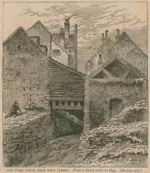 Der Fleet-Ditch nahe West Street