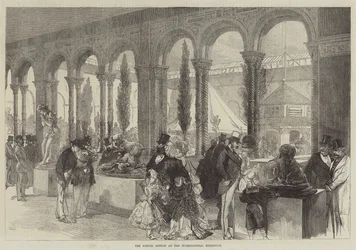 Die französische Annexe auf der Internationalen Ausstellung (Gravur)