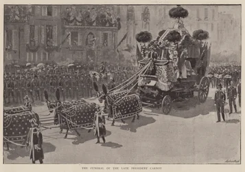 Das Begräbnis des verstorbenen Präsidenten Carnot (Lithografie)