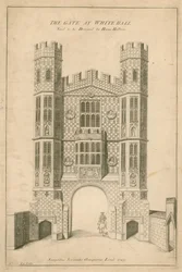 Das Tor von Whitehall. Sagt man, entworfen von Hans Holbein