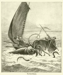 Der Riesentintenfisch (Gravur)