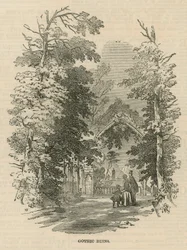 Die gotischen Ruinen in den Vauxhall Gardens