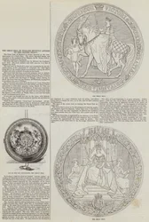 Das Große Siegel von England, kürzlich am chinesischen Vertrag angebracht (Stich)