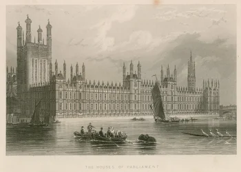 Das Parlamentshaus, Palast von Westminster, London