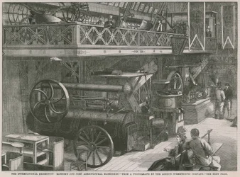 Die Internationale Ausstellung; Ransome und Sims landwirtschaftliche Maschinen