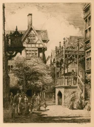 Die Internationale Gesundheitsausstellung in South Kensington: die alte Londoner Straße