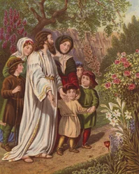 Der Dolmetscher und die Pilger im Garten