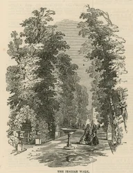 Der italienische Spaziergang in den Vauxhall Gardens