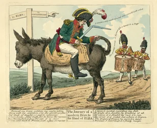 Die Reise eines modernen Helden zur Insel Elba, veröffentlicht in London, 1814