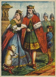 Der König und die Prinzessin besuchen den Marquis