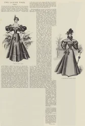 Die Seite der Damen, Kleid (Lithografie)