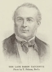 Der verstorbene Baron Tauchnitz (Stich)