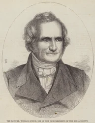 Der verstorbene Mr. William Spence, einer der Vizepräsidenten der Royal Society (Stich)