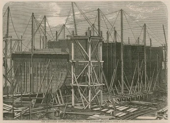 Der Leviathan während des Baus