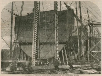 Der Leviathan während des Baus