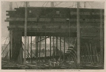 Der Leviathan während des Baus