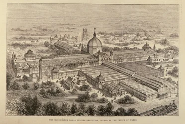 Die Manchester Royal Jubilee Exhibition, eröffnet vom Prinzen von Wales