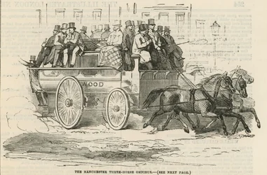 Der Manchester Drei-Pferde-Omnibus