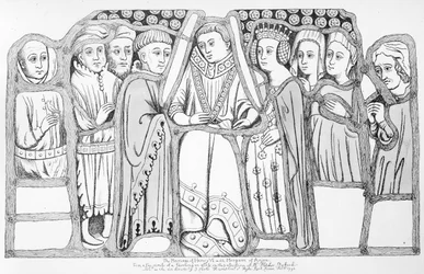 Die Hochzeit von Heinrich VI. und Margarete von Anjou, veröffentlicht von J. Carter Hamilton, 1793