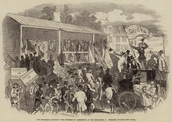 Die Middlesex-Wahl, die Wahlplattform in Brentford bei der Nominierung am Mittwoch (Stich)