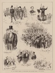 Der neue Wintergarten in Cheltenham, nach Skizzen bei der Eröffnung (Gravur)