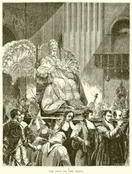 Der Papst auf der Sedia