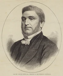 Der ehrwürdige Gervase Smith, MA, Präsident der Wesleyanischen Konferenz (Stich)